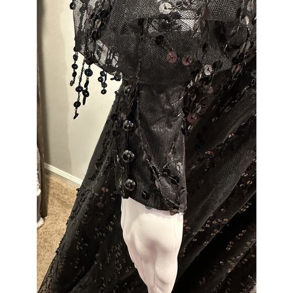 NEW Miss Ord Sequin Fringed Bowknot Dress Formal Cruise Women’s Sz XL 12 - Picture 10 of 14